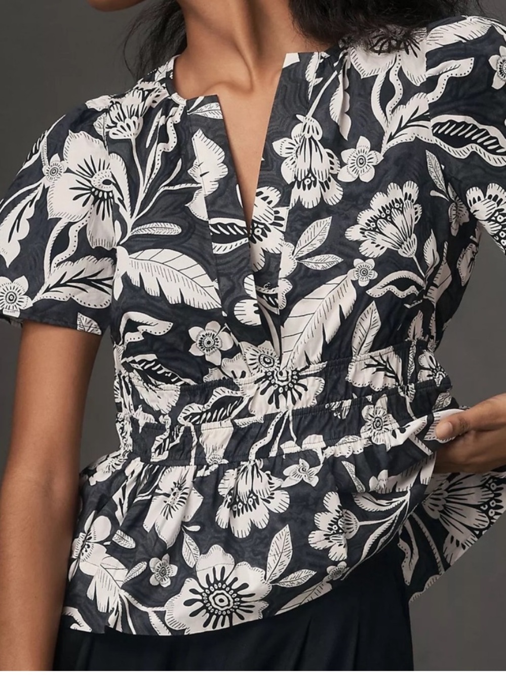 Anthropologie Somerset floral blouse - Medium